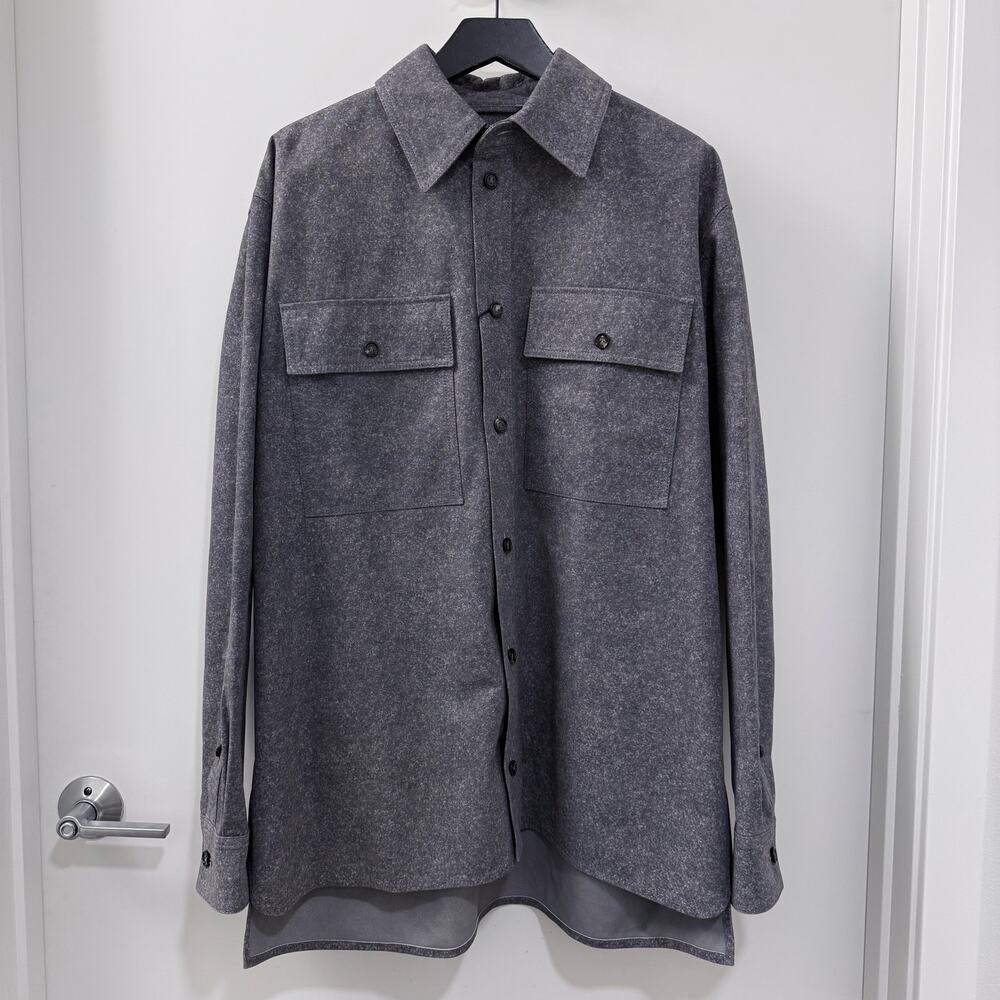 🔥 Bottega Veneta Lambskin Leather Overshirt 48 NWT